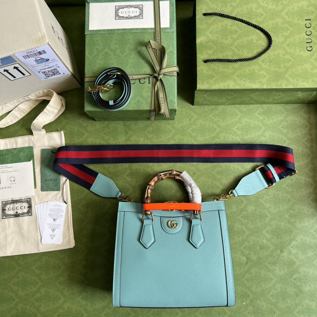 Gvc*1 Diana Small Tote Blue 702721 Replica Bag