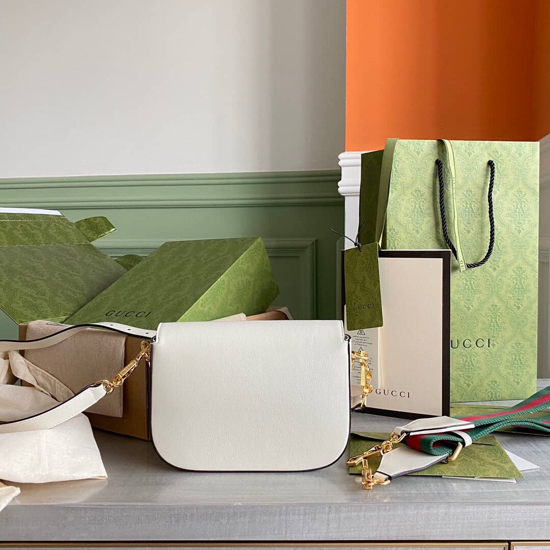 Gvc*1 Horsebit 1955 Mini Bag Replica White 658574