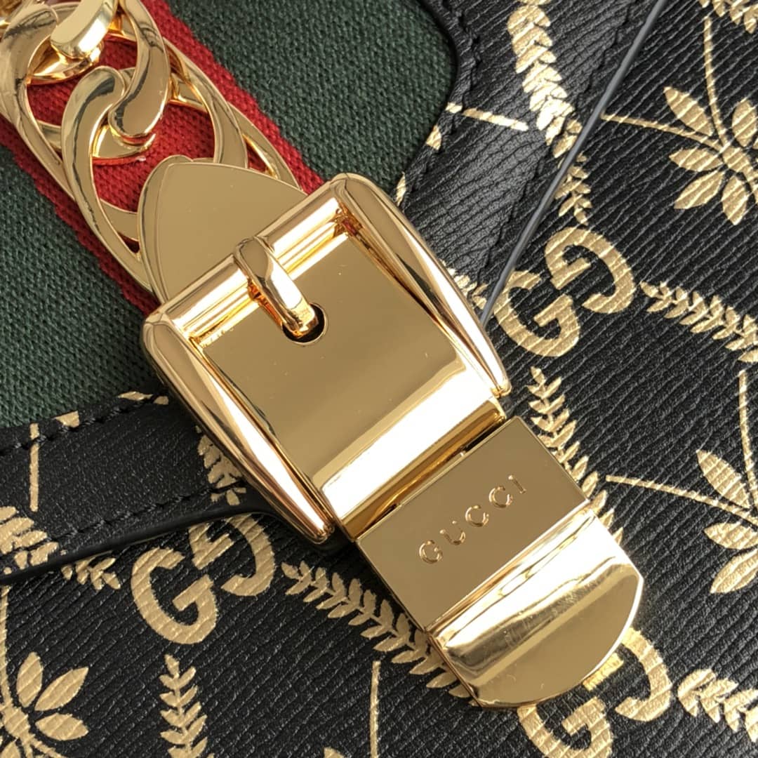 Gvc*1 Sylvie Leather Mini Shoulder Bag Replica White Black 470270