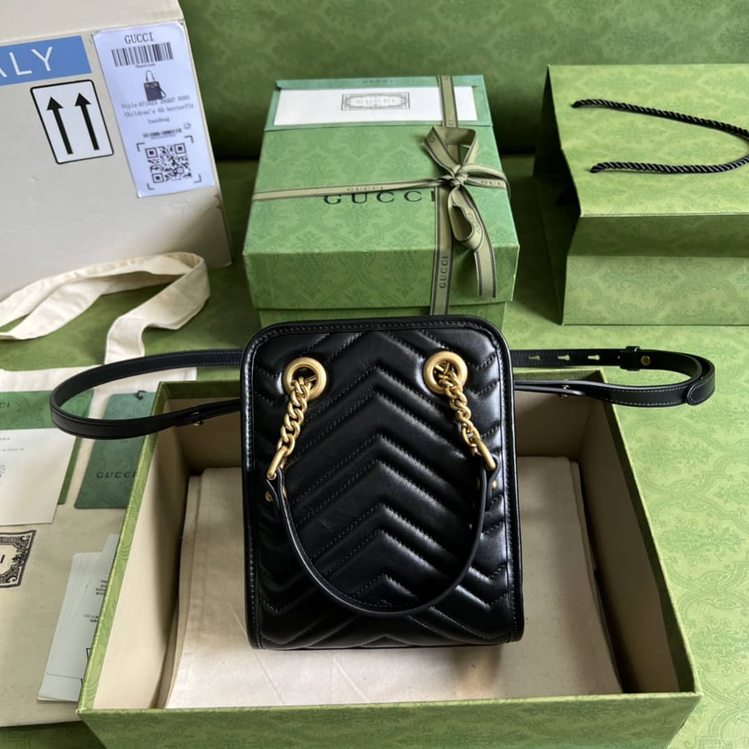 Gvc*1 GG Marmont Matelassé Mini Crossbody Bag 696123 Replica