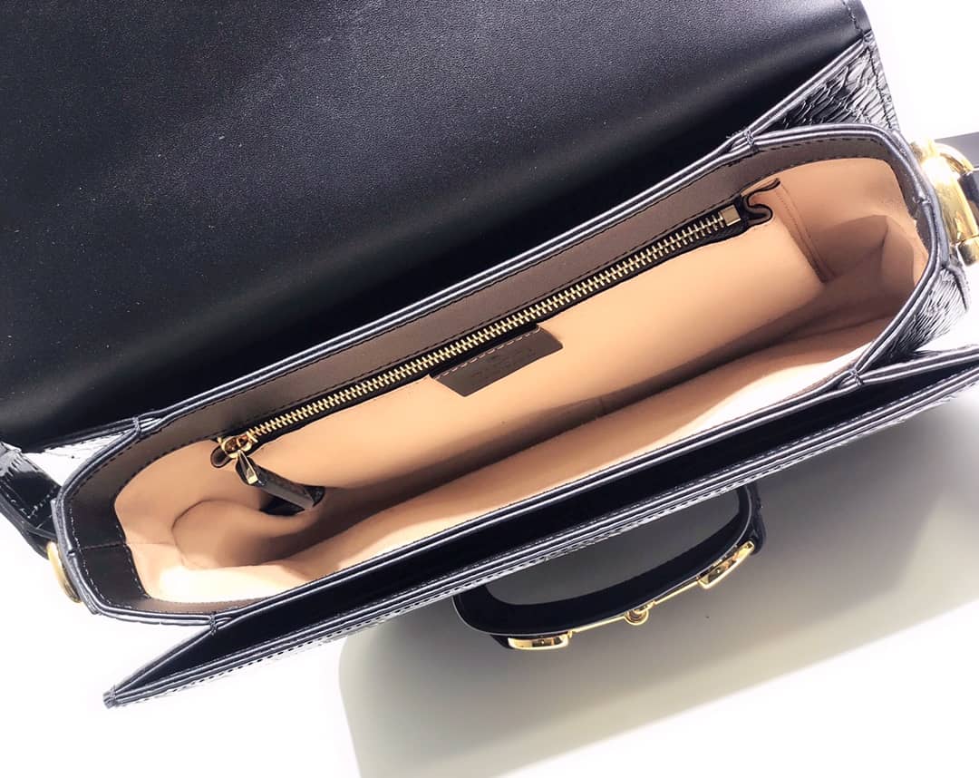 Gvc*1 Horsebit 1955 Shoulder Bag Replica Black 602204
