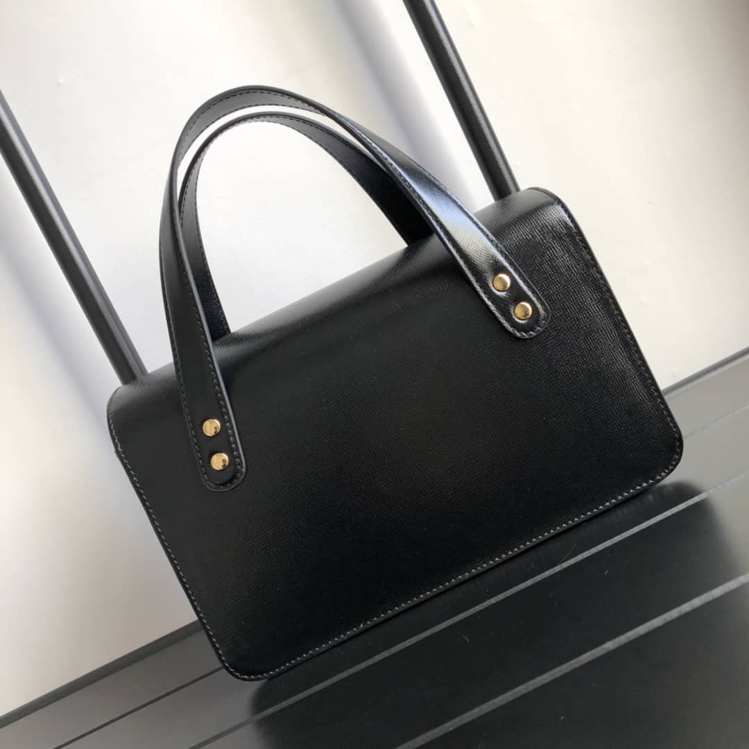 Gvc*1 Horsebit Bag Dupe 1955 Small Top Handle Replica Bag Black 627323