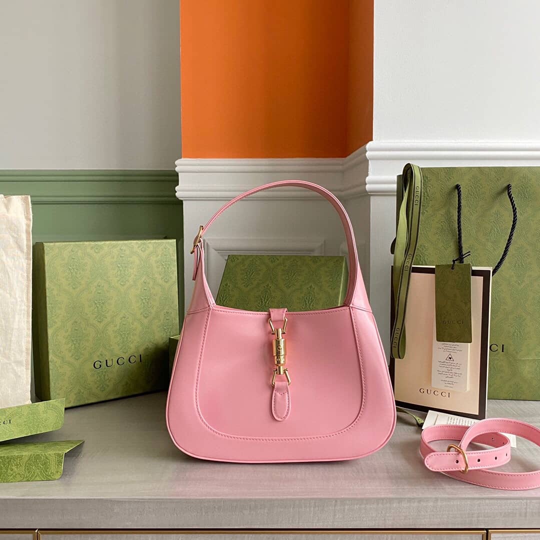 Gvc*1 GG Jackie 1961 Small Hobo Shoulder Bag Replica Pink 636709