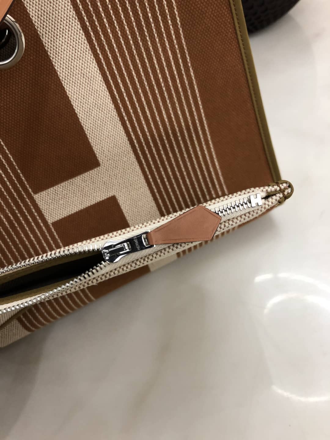 Replica H**me5 Birkin Bag 31 Canvas Leather HerBag