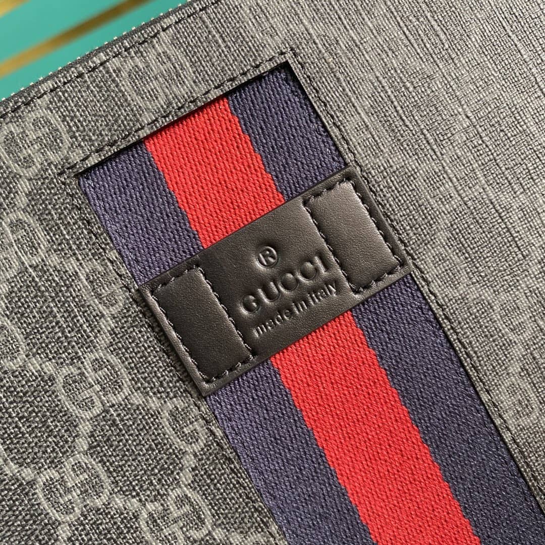 Gvc*1 GG Svp*me PVC Clutch Black Replica 433666