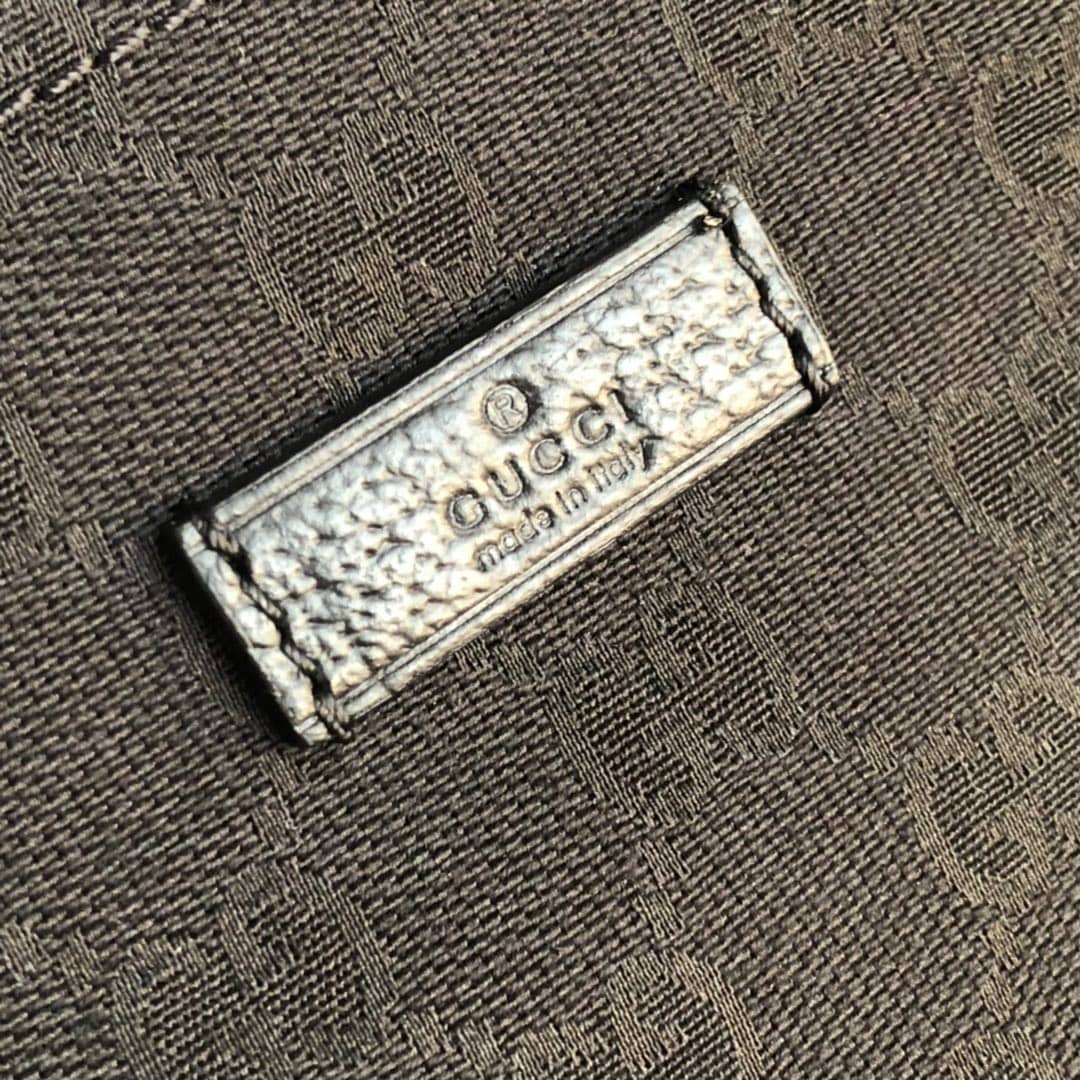 Gvc*1 GG Monogram Canvas Web Small Messenger Bag Replica Black 146309