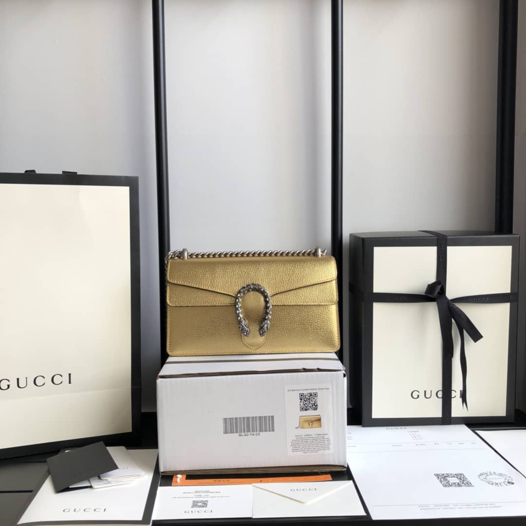 Gvc*1 GG Dionysus Small Shoulder Bag Replica Yellow 499623