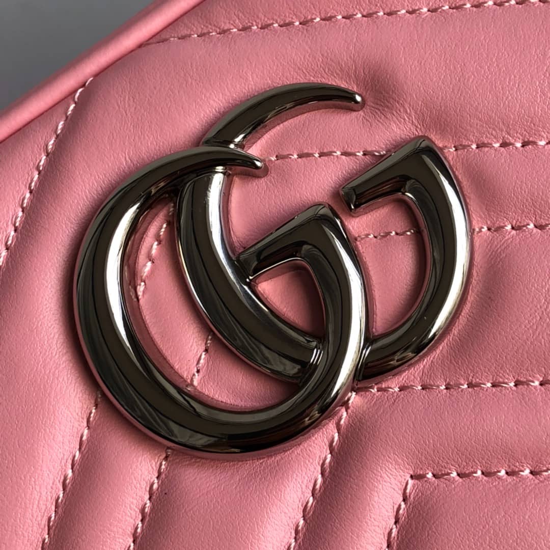 Gvc*1 Handbag Dupes GG Marmont Small Shoulder Handbag Camera Bag Replica Pink 447632
