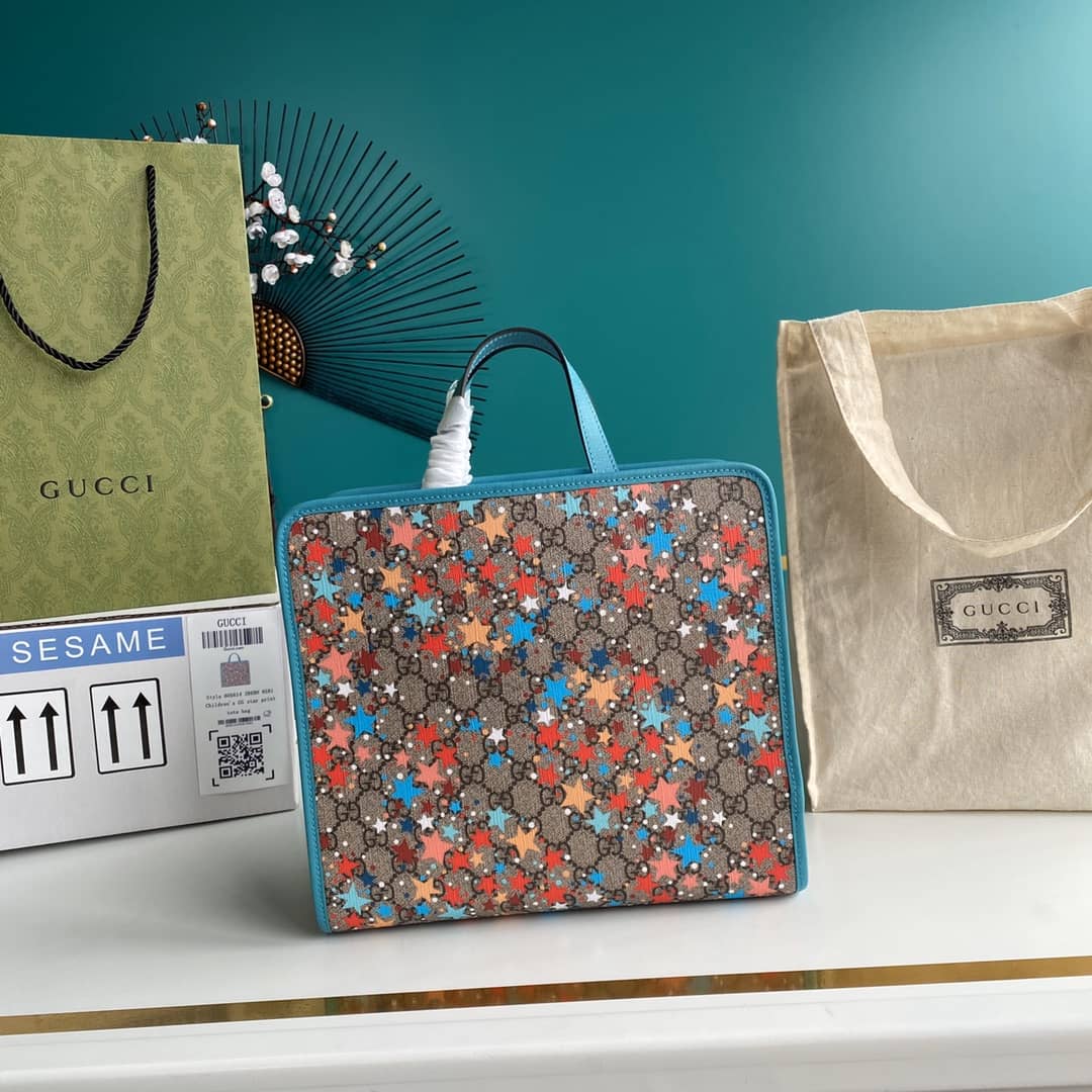 Gvc*1 GG Printed Multicolor Kids Girl Tote Replica 605614