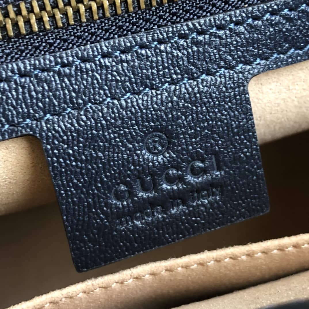 Gvc*1 Small Shoulder Bag With Double G Replica Blue 648999