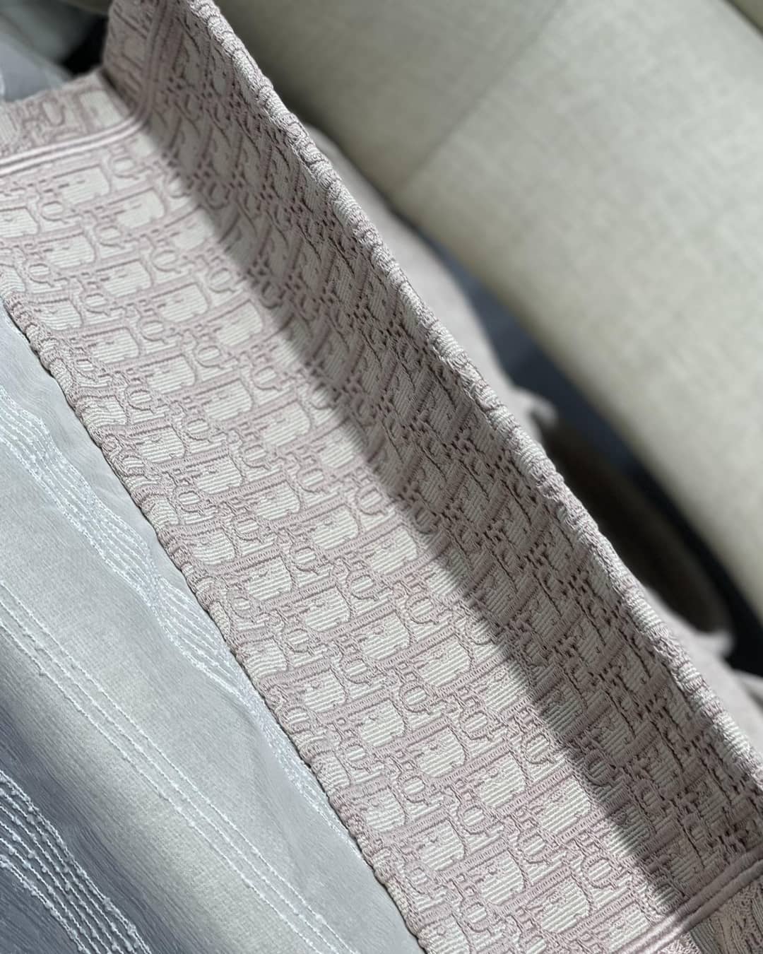 Chr1st1an D10r CD Book Embroidery Replica Tote