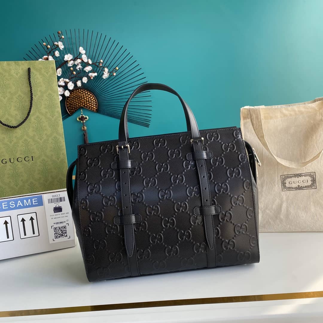 Gvc*1 GG Embossed Tote Replica 625774