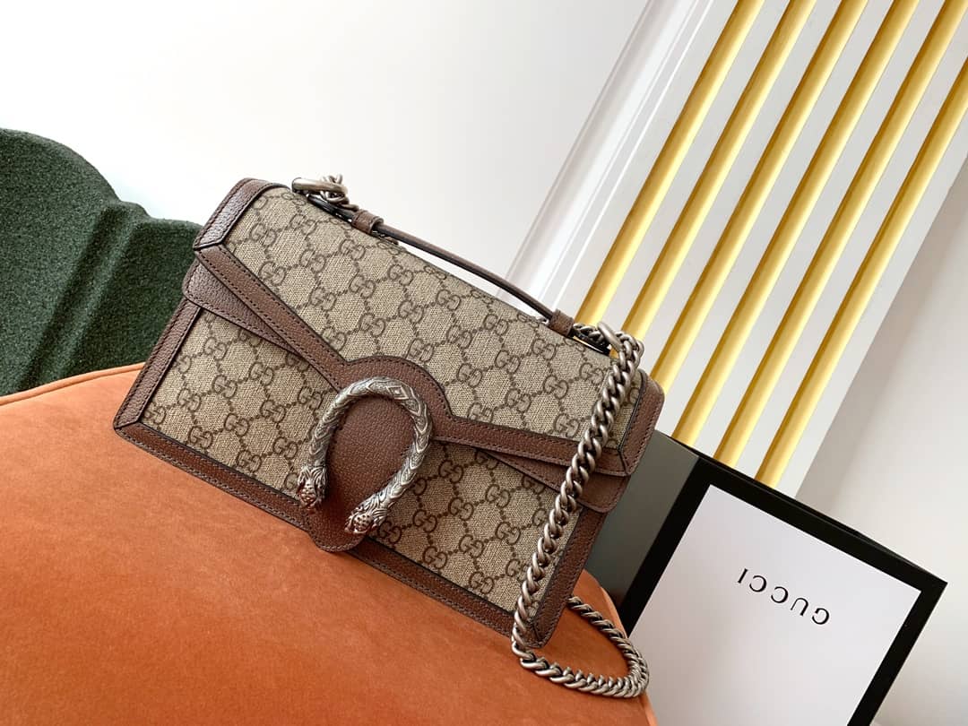 Gvc*1 Dionysus GG Top Handle Bag Replica Brown 621512