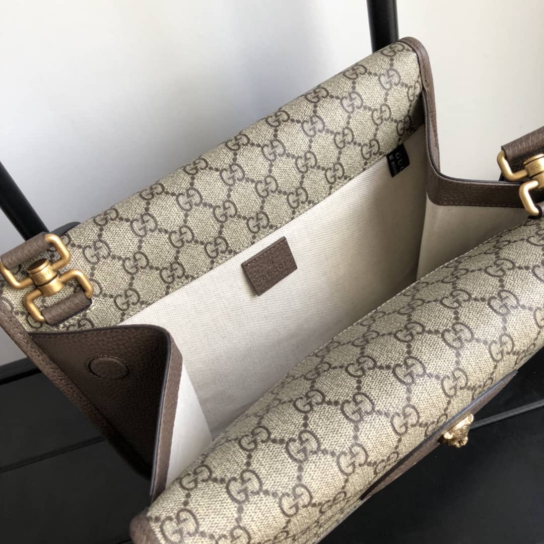 Gvc*1 GG Svp*me Cat Head Messenger Bag Replica 495654