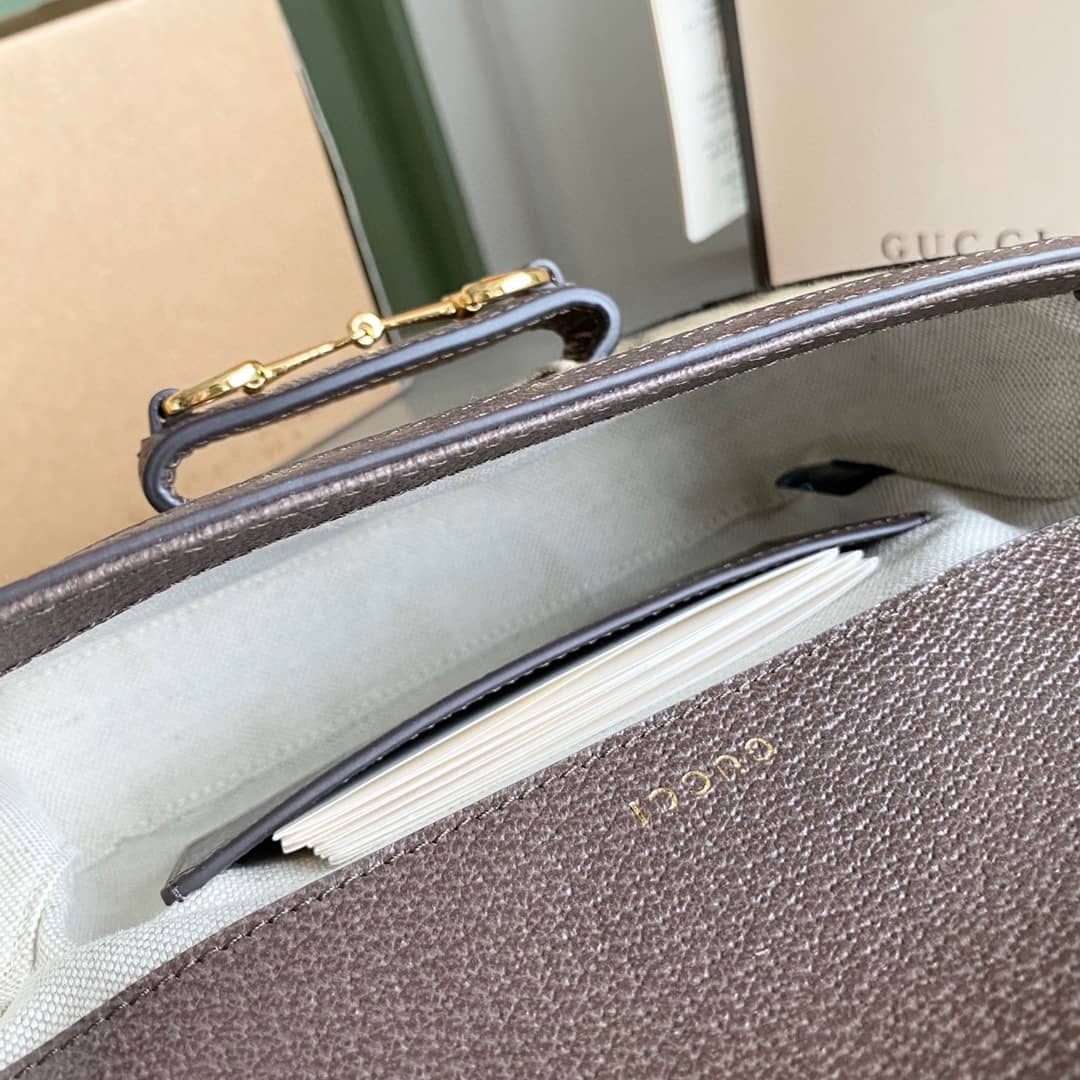 Gvc*1 Horsebit 1955 Mini Shoulder Bag Brown 658574 Replica