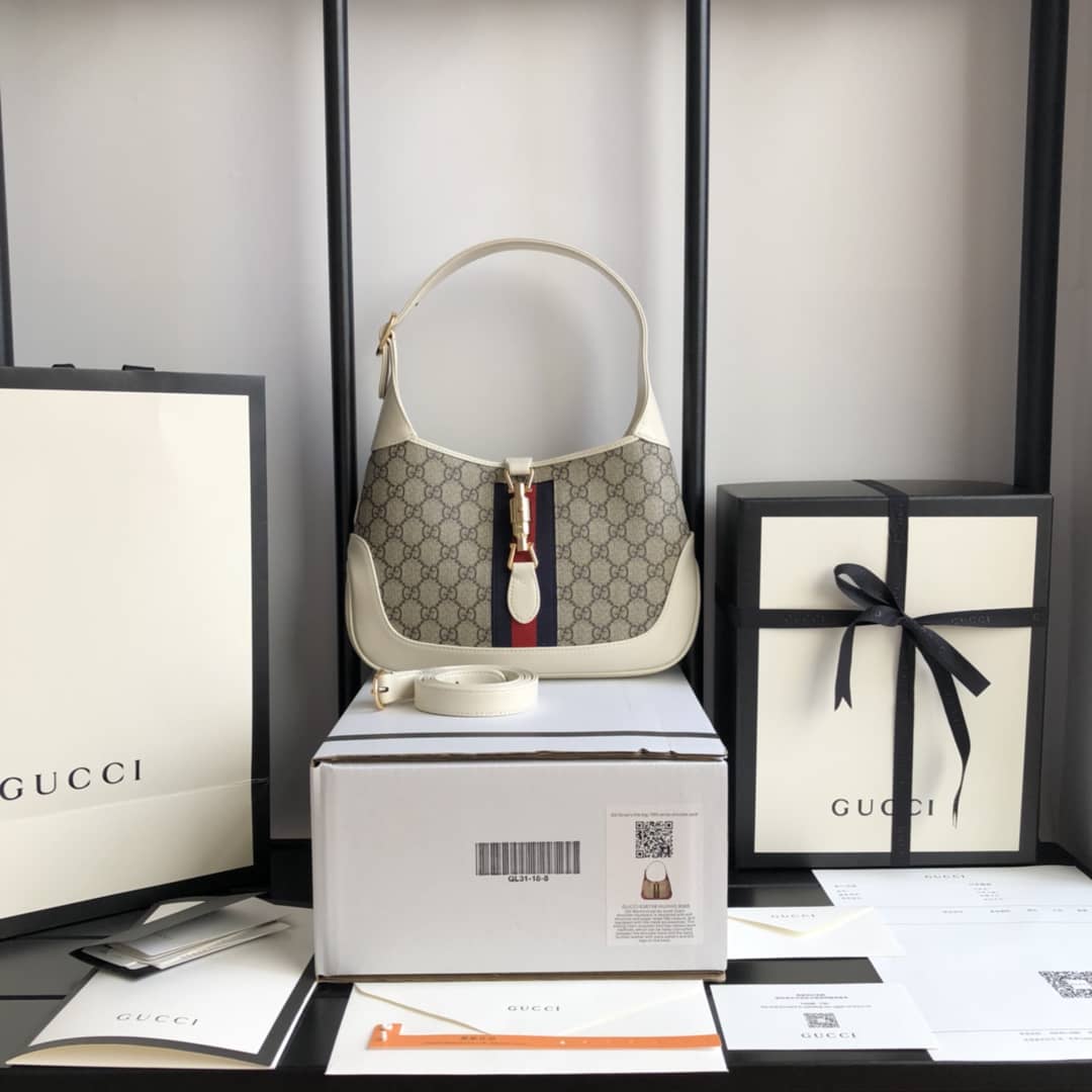 Gvc*1 GG Jackie 1961 Mini Shoulder Bag Replica Gray 637092