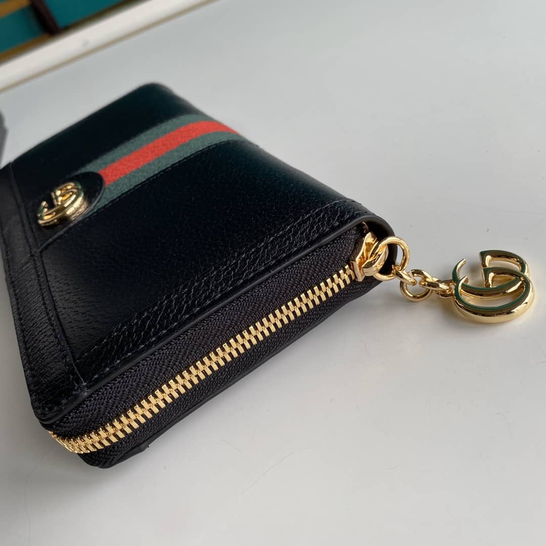 Gvc*1 Ophidia GG Zip Around Wallet Replica 523154