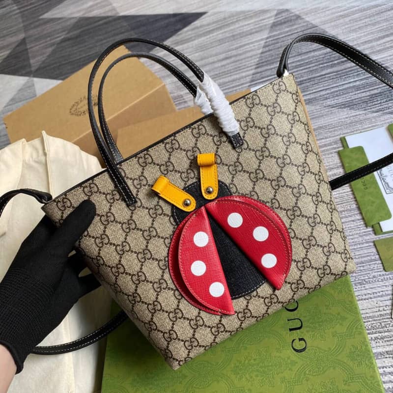 Gvc*1 Ladybug Tote Replica Bag Brown 666288
