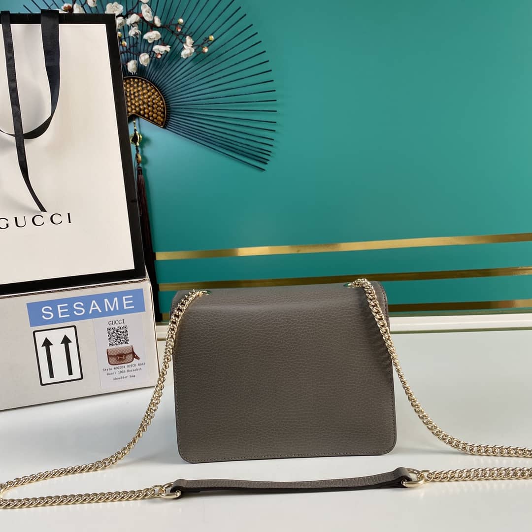 Gvc*1 Interlocking Leather Chain Crossbody Bag Replica 510304