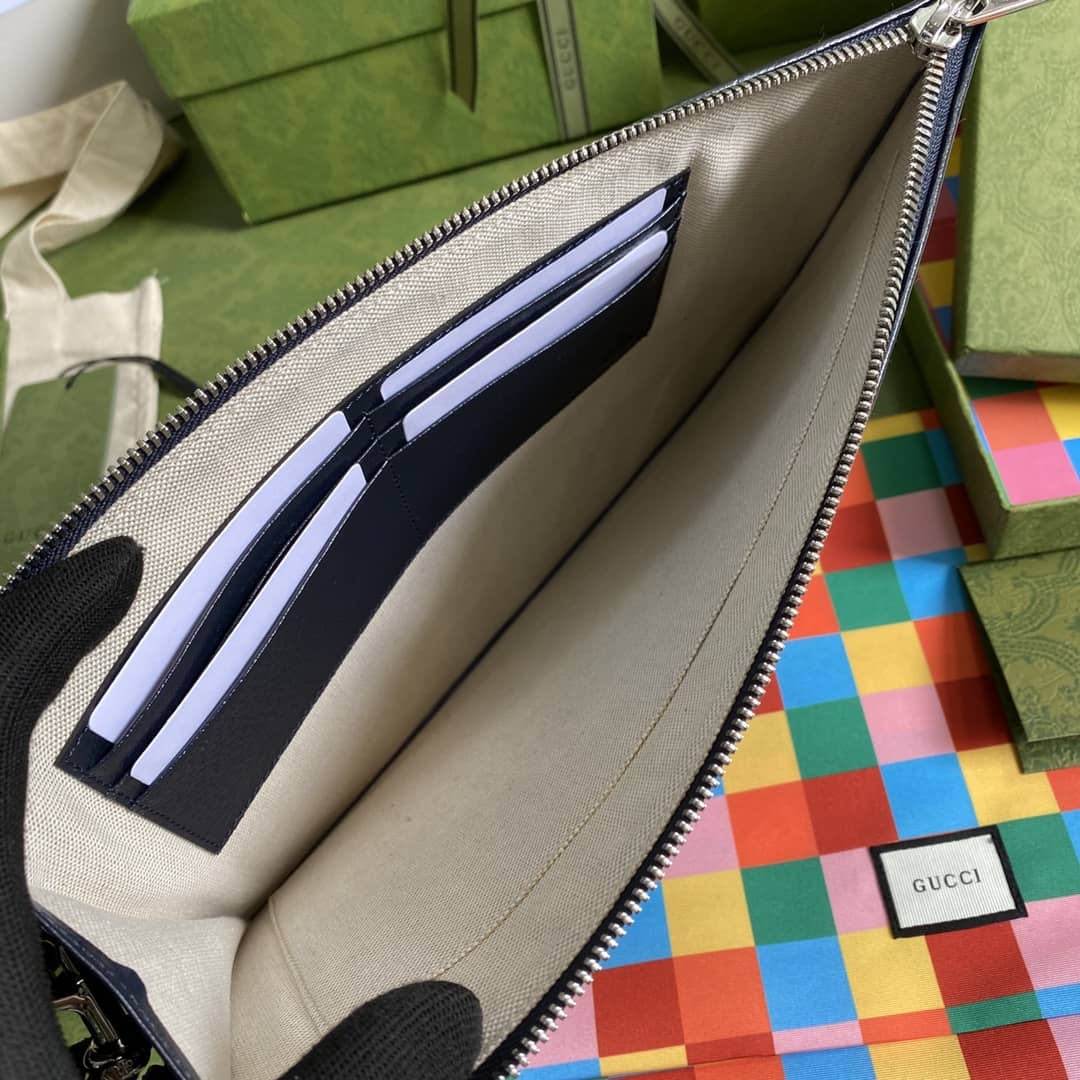 Gvc*1 Multicolor Canvas GG Pouch Replica 657581