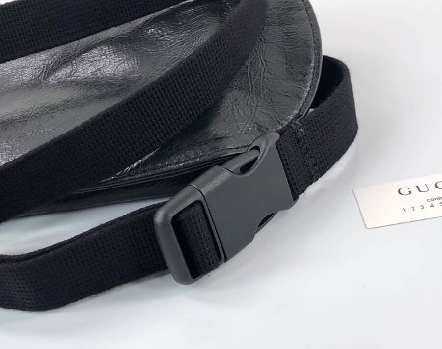 Gvc*1 Soft Leather Belt Bag Replica Black 575857