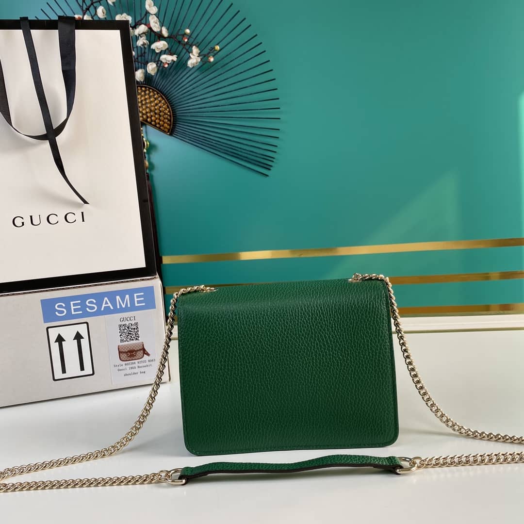 Gvc*1 Interlocking Leather Chain Crossbody Bag Replica 510304