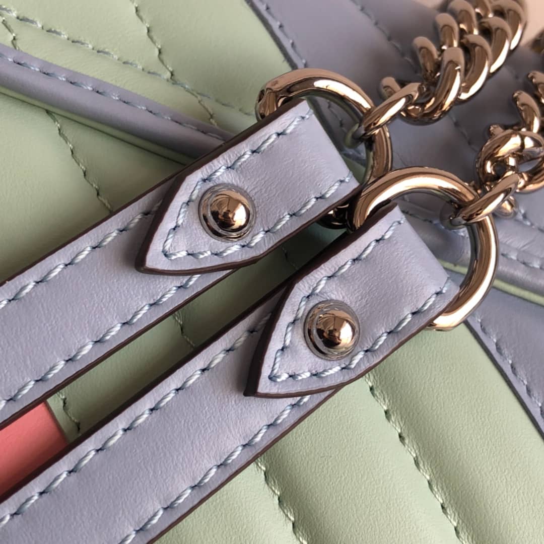 Gvc*1 GG Marmont Mini Matelasse Shoulder Bag Replica Colorful 446744