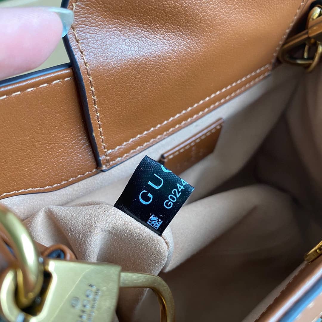 Gvc*1 Diana Mini Bamboo Tote Bag Replica Brown 655661