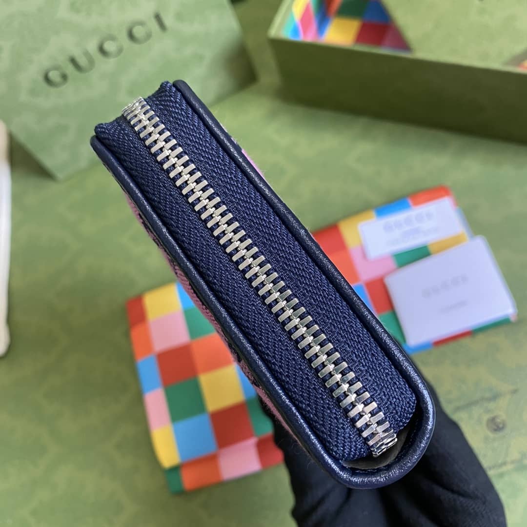 Gvc*1 GG Marmont Large Zip Around Wallet Replica 443123