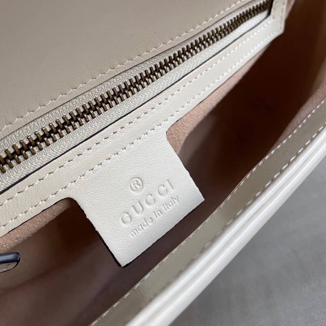 Gvc*1 GG Marmont Matelasse Shoulder Bag Replica White 443497