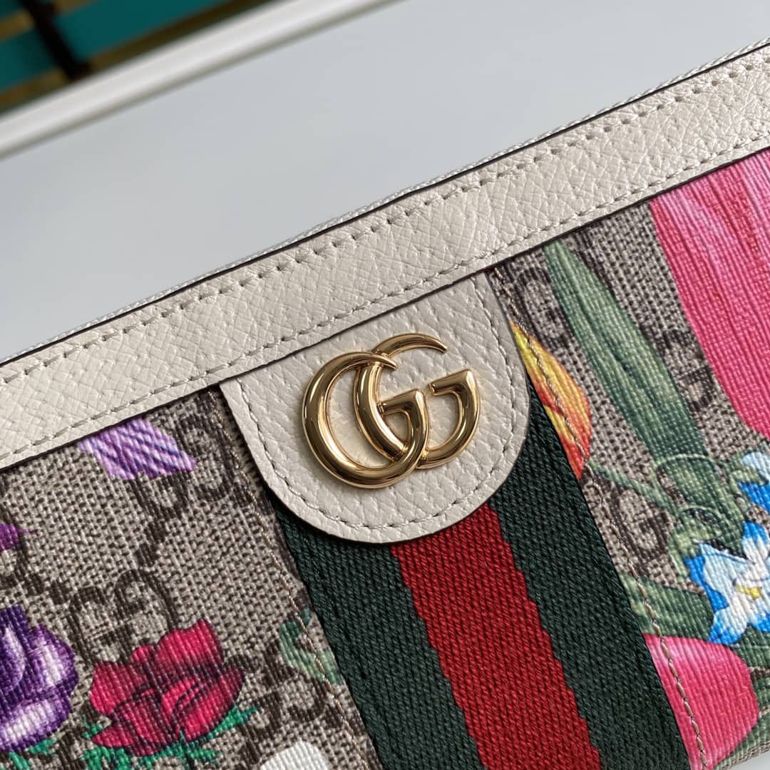 Gvc*1 Ophidia GG Zip Around Wallet Replica 523154
