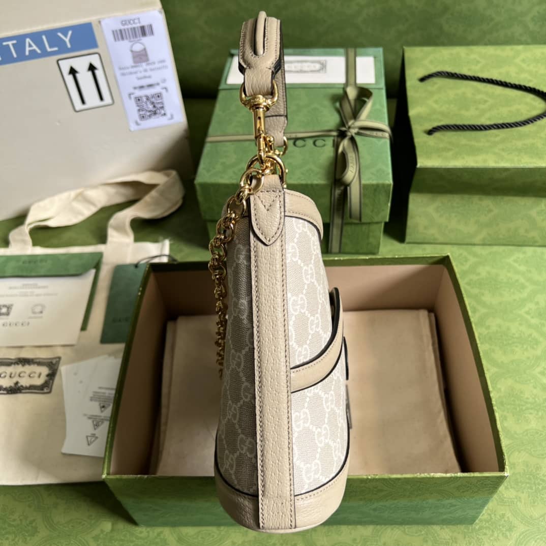 Gvc*1 Large With Interlocking G Oatmeal 696011 Replica Shoulder Bag