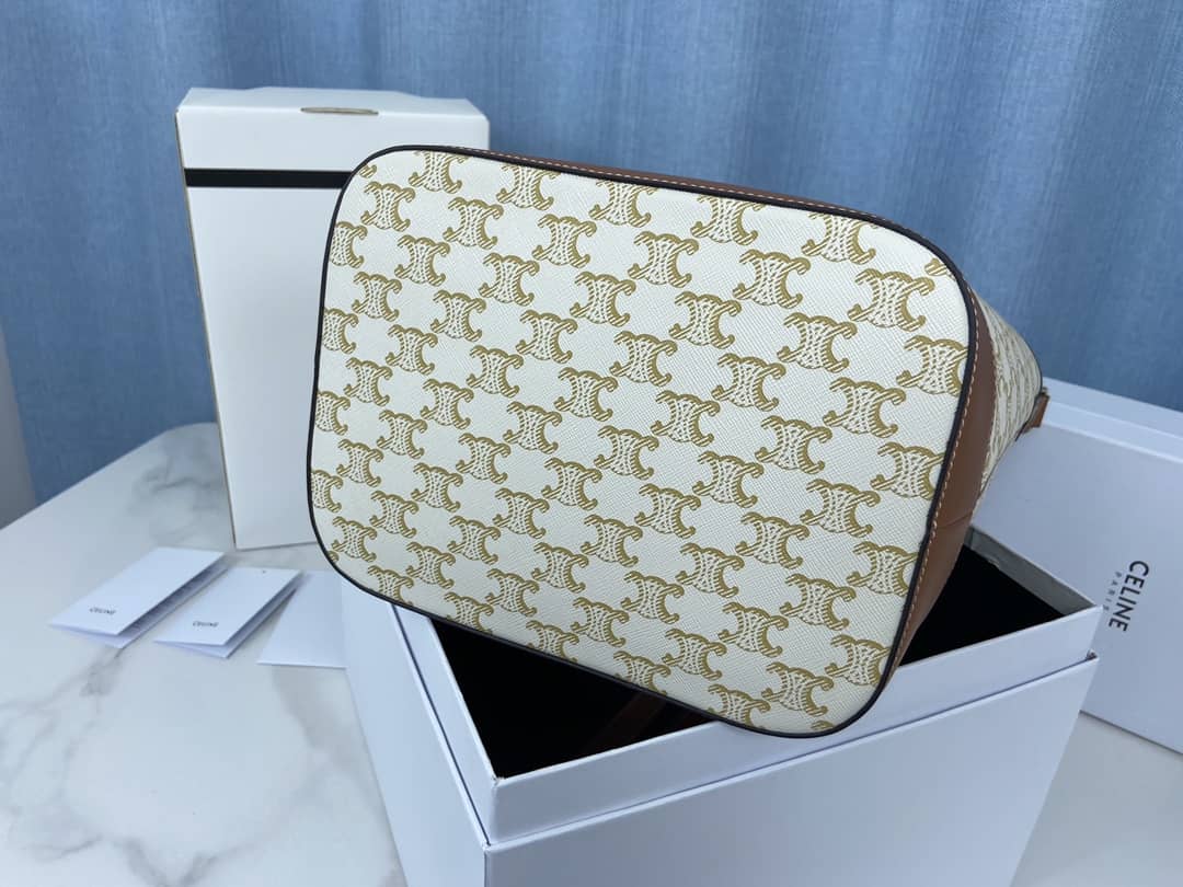 Ce1i*e Triomphe Bag Dupe Canvas Replica Bucket Bag