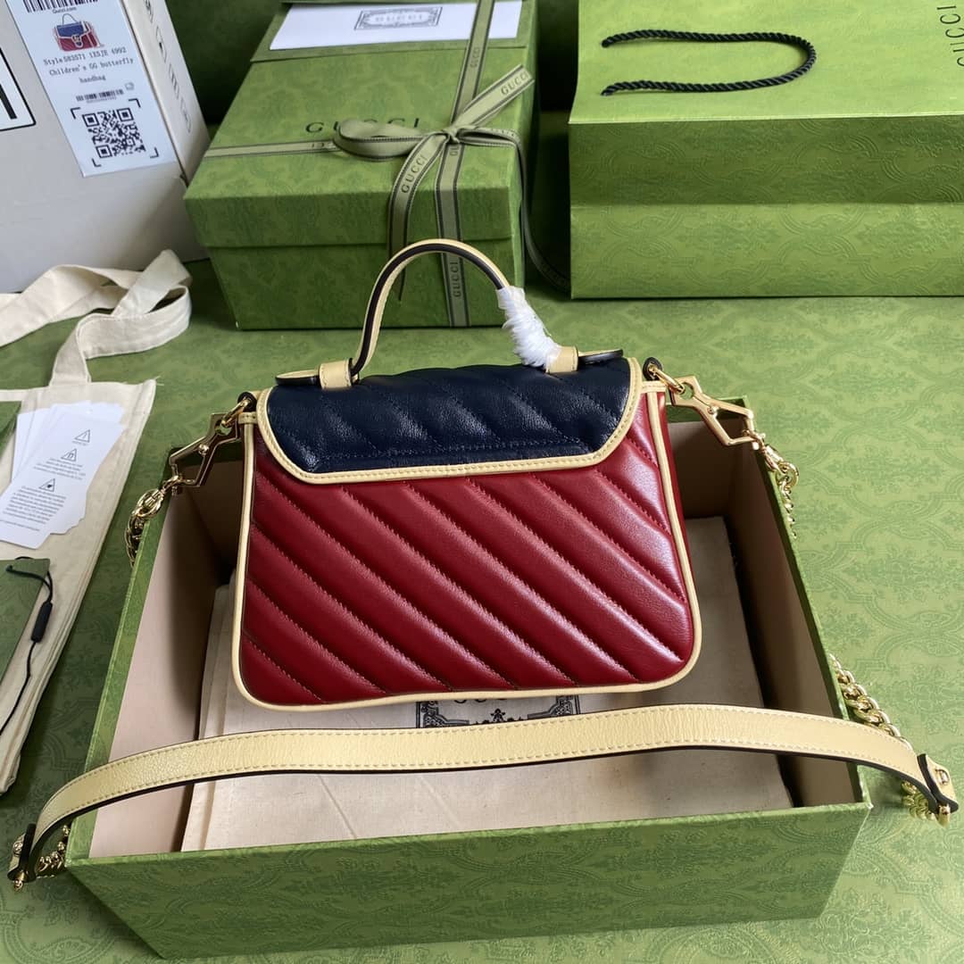 Gvc*1 Marmont GG Mini Top Handle Bag Replica 583571