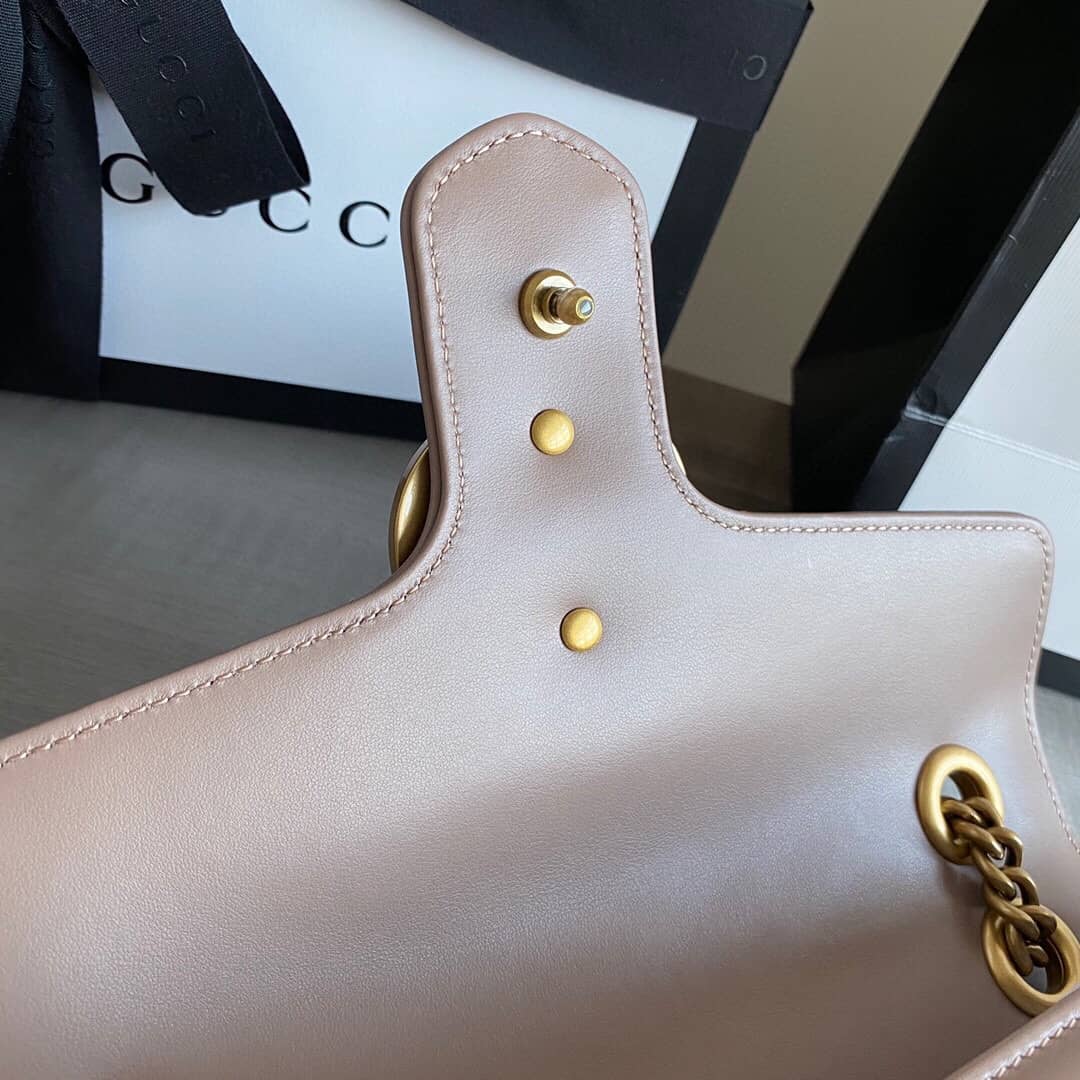 Gvc*1 GG Marmont Matelasse Shoulder Bag Replica Pink 443497