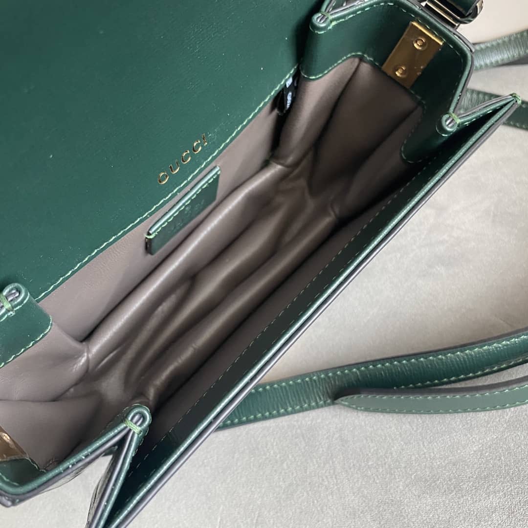 Gvc*1 Ladies Mini Sylvie Shoulder Bag Replica Green 615965