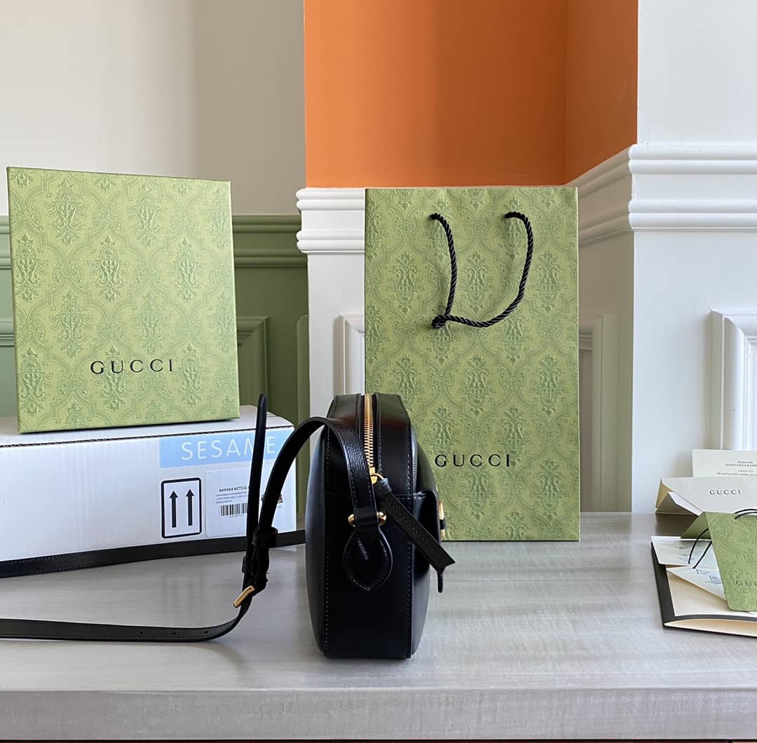 Gvc*1 Horsebit 1955 GG Crossbody Bag Replica Black 645454