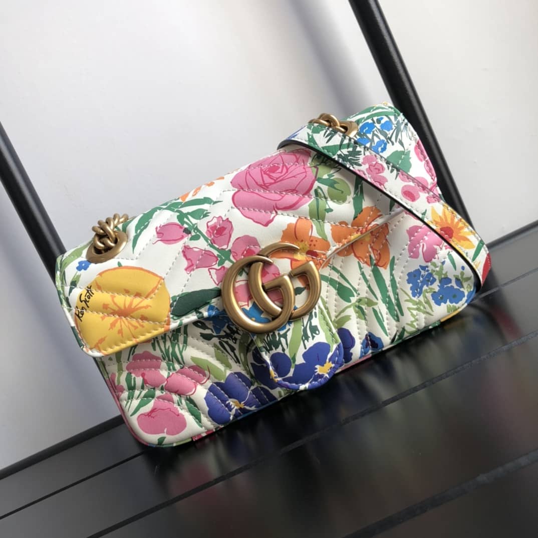 Gvc*1 GG Marmont Mini Matelasse Shoulder Bag Replica Colorful 446744