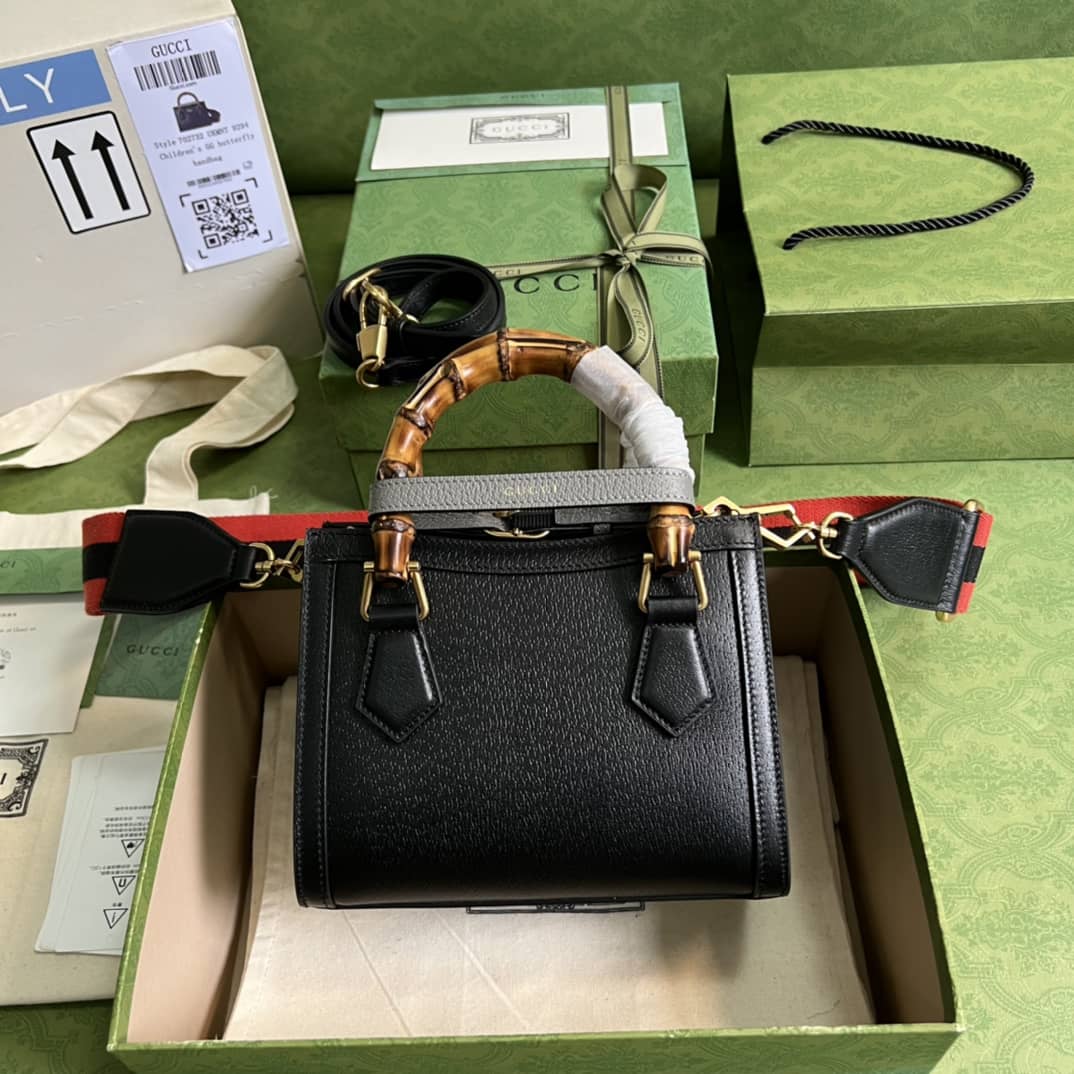 Gvc*1 Diana Mini Tote Black 702732 Replica Bag