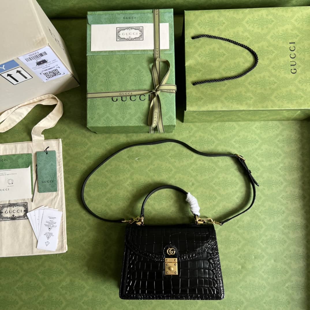 Gvc*1 Ophidia Small Top Handle Shoulder Bag With Web 651055 Replica