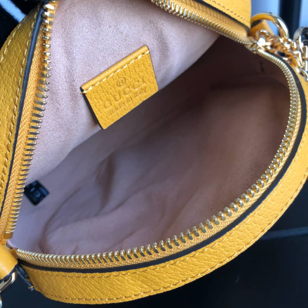 Gvc*1 Ophidia GG Flora Mini Replica Backpack Yellow 598661