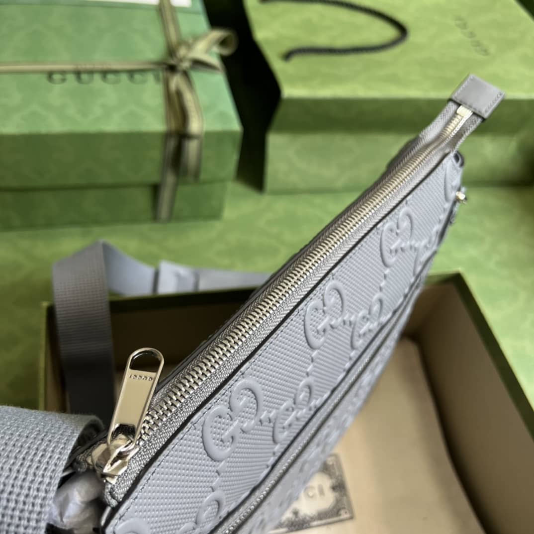 Gvc*1 GG Signature Leather Messenger Bag 406410 Replica