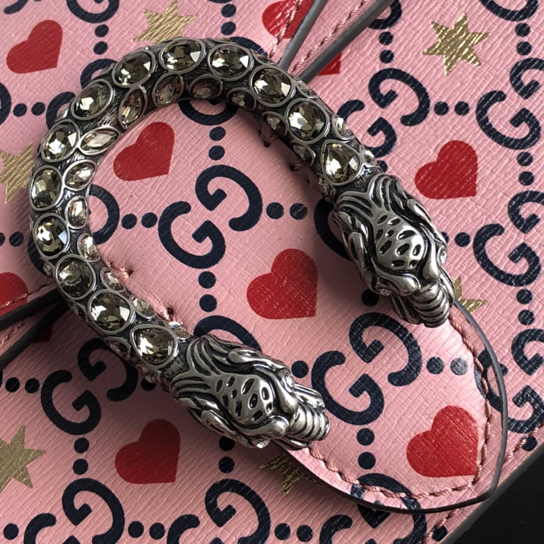Gvc*1 Dionysus Dupe GG Svp*me Dionysus Chain Shoulder Bag Replica Pink 400249