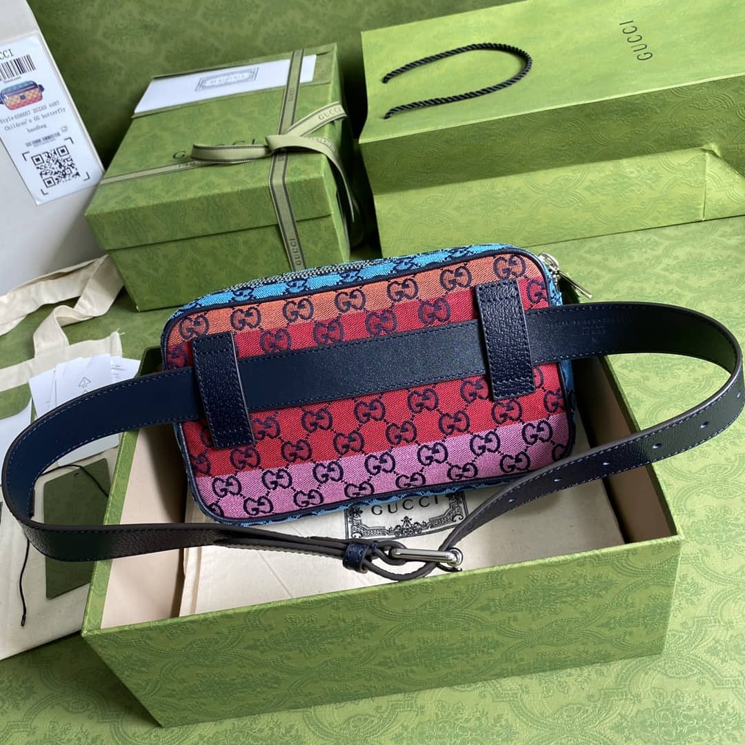 Gvc*1 GG Multicolor Belt Bag Replica 658657