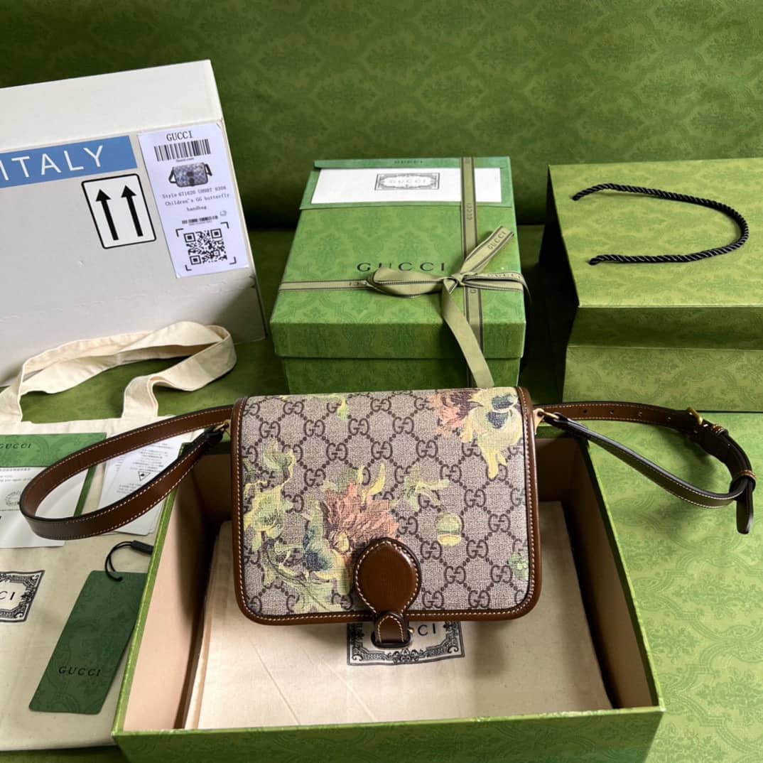 Gvc*1 GG Carnation Print Mini Shoulder Crossbody Bag 671620 Replica