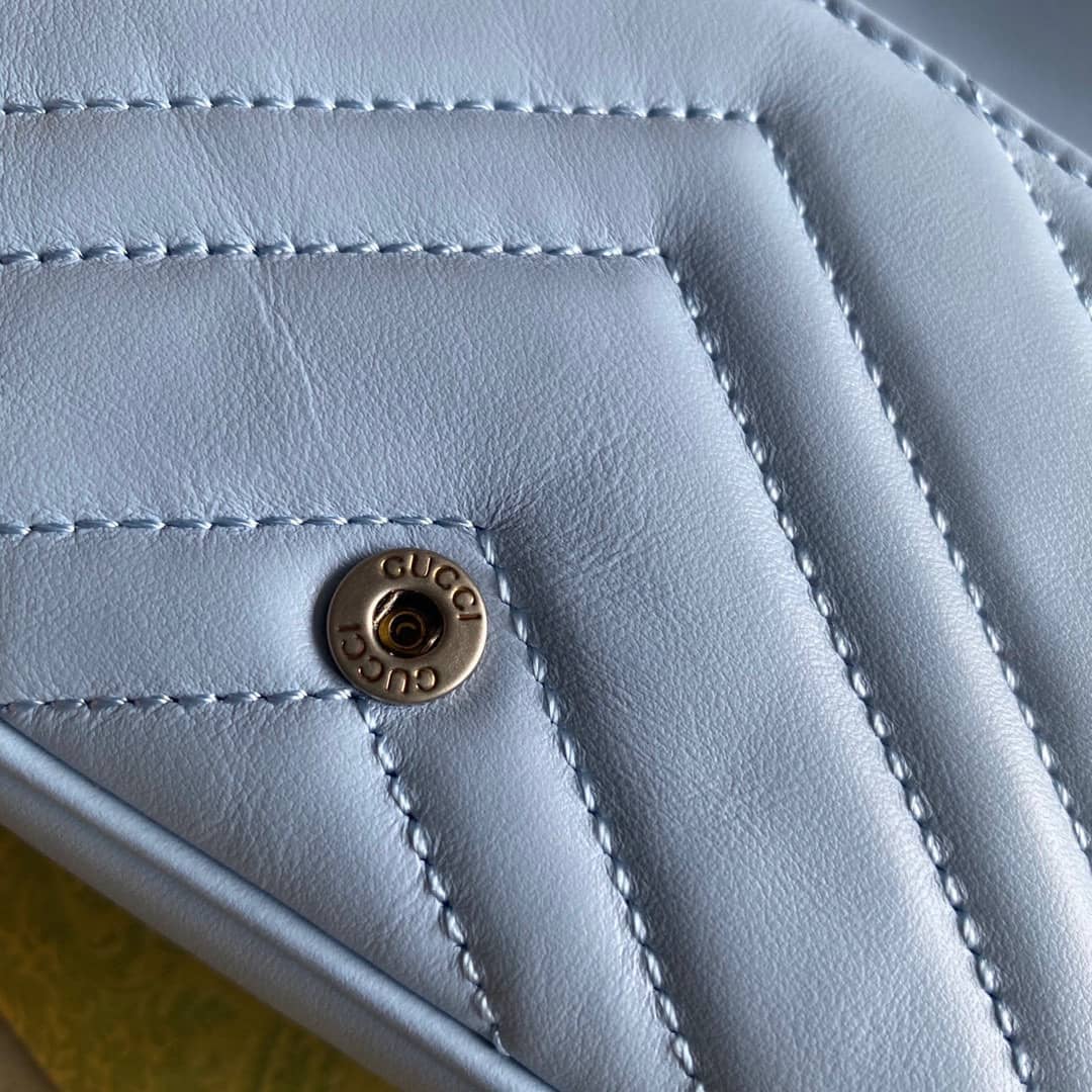 Gvc*1 GG Marmont Quilting S*per Mini 476433 Replica Crossbody Bag