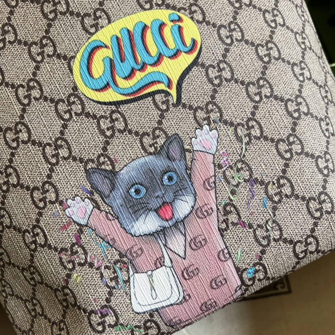 Gvc*1 Children Cat Print Tote 410812 Replica Bag