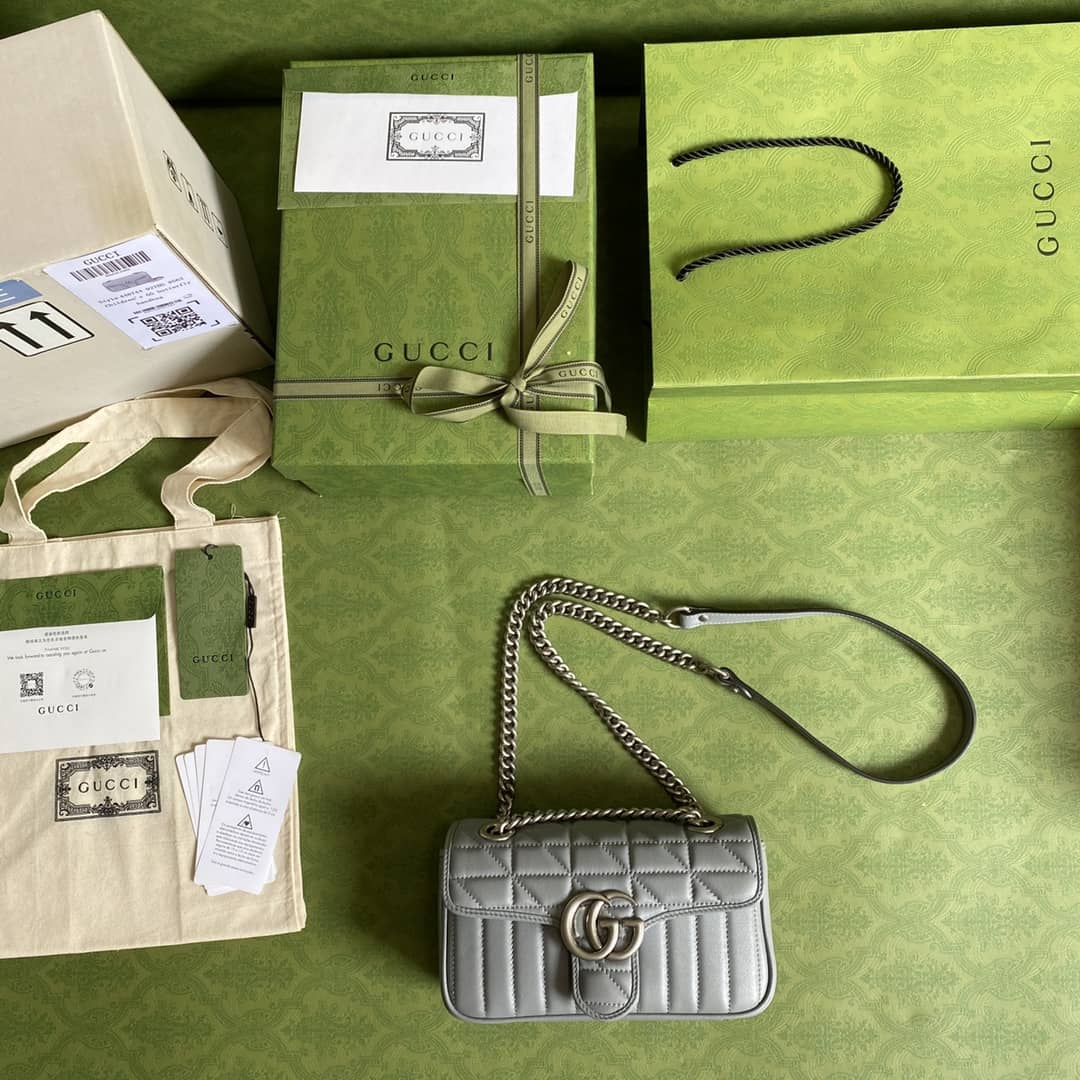 Gvc*1 Marmont GG Matelasse Leather Mini Shoulder Bag Replica 446744