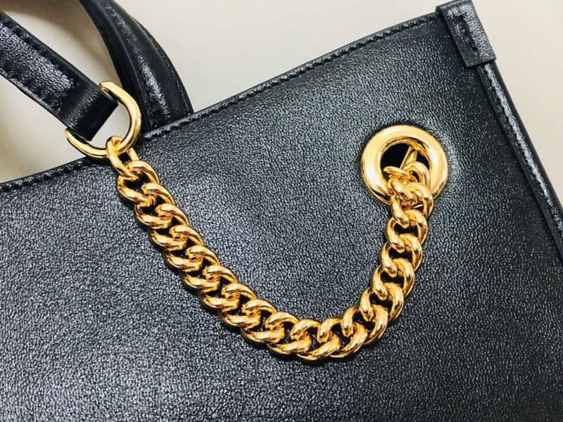 Gvc*1 Horsebit 1955 Leather Tote Replica Black Red 621144