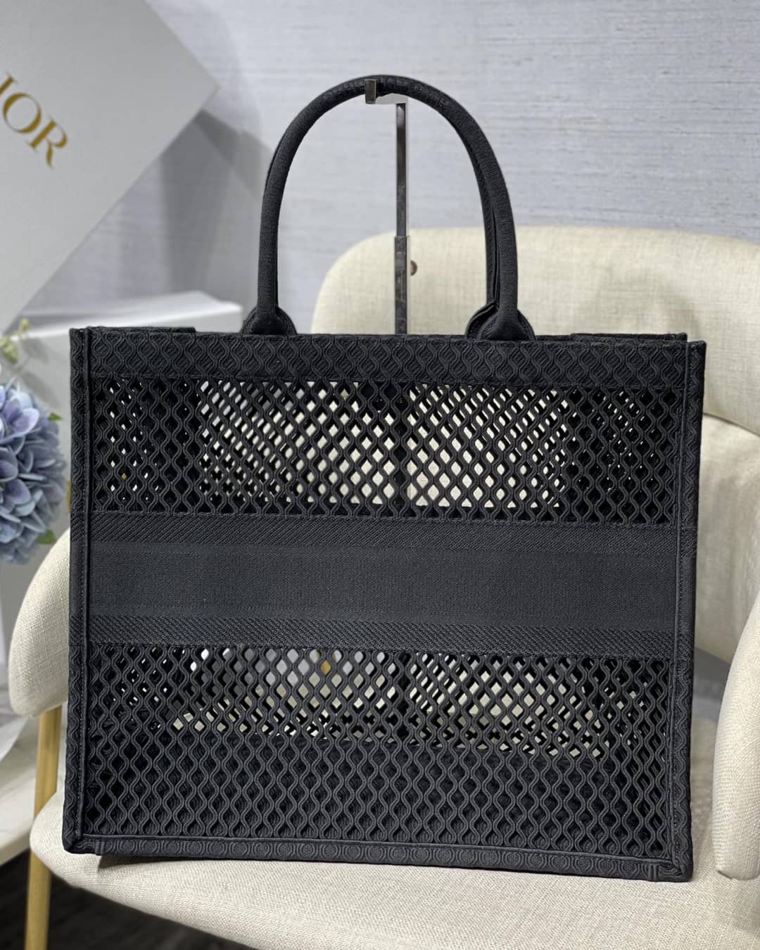 Chr1st1an D10r Mesh Book Tote Bag Dupe